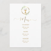 groen en faux goud Menu (Voorkant)