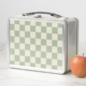 Groen en Gebroken Wit Checkerboard (In situ)
