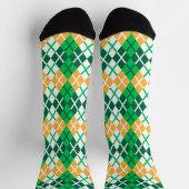 Groen En Geel Argyle Sokken (Top)