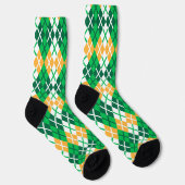 Groen En Geel Argyle Sokken (Rechts)