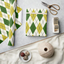 Groen en geel argylepatroon