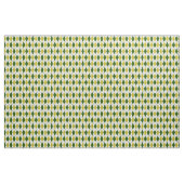 Groen en geel argylepatroon stof (Yard (91,4 cm))