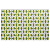 Groen en geel argylepatroon stof (Fat Quarter)
