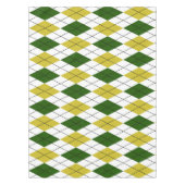 Groen en geel argylepatroon tafelkleed (Voorkant)