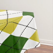 Groen en geel argylepatroon