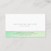 Groen en geel blokkeert het moderne Visitekaartje (Achterkant)