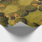 Groen en geel Cactus Glossy Wrapping Paper Cadeaupapier (Hoek)