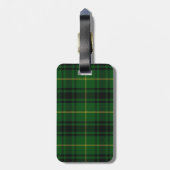 Groen en Geel Clan MacArthur Pset Bagagelabel (Achterkant verticaal)