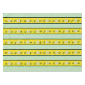 Groen en Geel Edelweiss Striped Tafelkleed (Voorkant (Horizontaal))