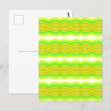 Groen en Geel Figuur Acht Lint Patroon Art