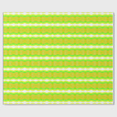 Groen en Geel Figuur Acht Lint Patroon Art Cadeaupapier (Vlak)