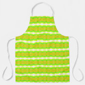 Groen en Geel Figuur Acht Lint Patroon Art Schort (Voorkant)