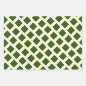 Groen en geel inpakpapier vel (Voorkant 3)