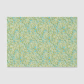 Groen en geel koraalrif tissuepapier (Voorkant)