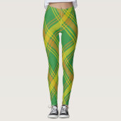 Groen en geel leggings (Voorkant)