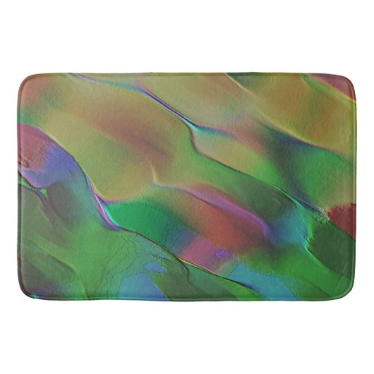 Groen en geel met reliëfreliëf badmat (Voorkant)