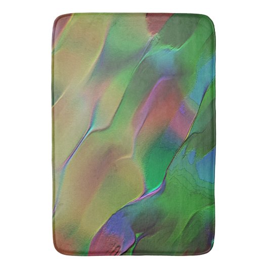 Groen en geel met reliëfreliëf badmat (Voorkant Verticaal)