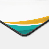 Groen en Geel Modern Patroon met Custom Sign Bureaumat (Hoek)