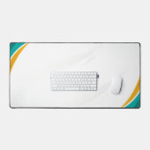 Groen en Geel Modern Patroon met Custom Sign Bureaumat (Keyboard & Muis)