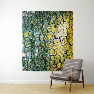 Groen en geel Natuur Tapestry Wandkleed