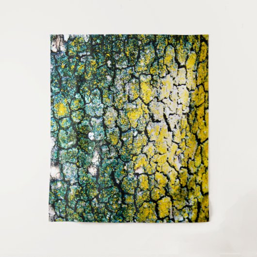 Groen en geel Natuur Tapestry Wandkleed (Voorkant)