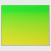 Groen en geel neonverloop cadeaupapier (Vlak)