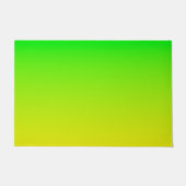 Groen en geel neonverloop deurmat (Voorkant)