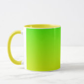 Groen en geel neonverloop mok (Links)