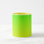 Groen en geel neonverloop mok (Midden)