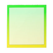 Groen en geel neonverloop notitieblok (Voorkant)