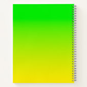 Groen en geel neonverloop notitieboek (Achterkant)