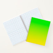 Groen en geel neonverloop notitieboek (Binnen)