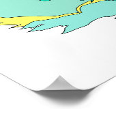 groen en geel poster (Hoek)