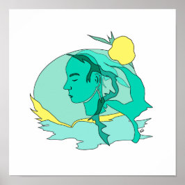 groen en geel poster