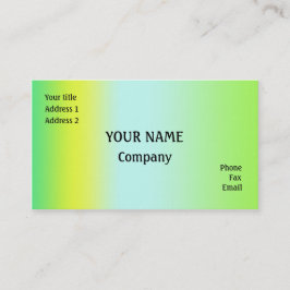 Groen en geel visitekaartje