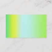 Groen en geel visitekaartje (Achterkant)