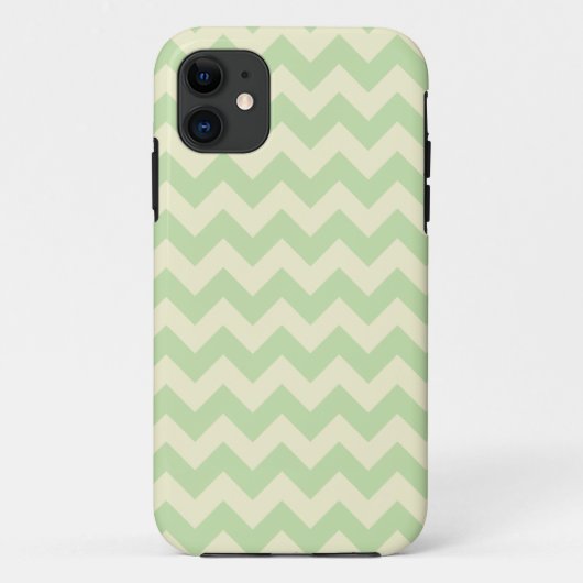 Groen en geel Zig Zag Pattern Case-Mate iPhone Case (Achterkant)