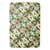 Groen en gekleurd rapport met ruw glas badmat (Voorkant Verticaal)