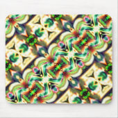 Groen en gekleurd rapport met ruw glas muismat (Voorkant)