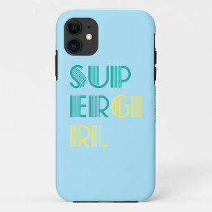 Groen en Gele Supergirl Case-Mate iPhone Case