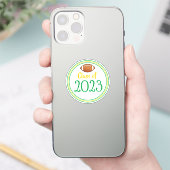 Groen en Gold Football, Afstuderen jaar Sticker (Telefoon)