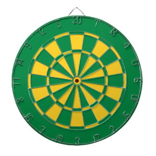 Groen en Gold Team Colors Dartboard en Darts Dartbord