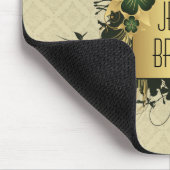 Groen en Golf Floral Spray op maat Muismat (Hoek)