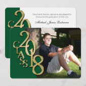 Groen en Goud 2018 Afstuderen Kaart (Voorkant / Achterkant)