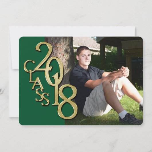 Groen en Goud 2018 Afstuderen Kaart (Voorkant)