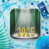 Groen en Goud 2025 Afstuderen in de schijnwerpers Papieren Bordje (Feest)