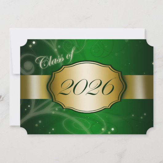 Groen en Goud 2026 Afstuderen Kaart (Voorkant)