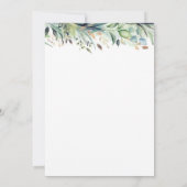 Groen en Goud 70e Verjaardag Uitnodiging (Achterkant)