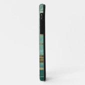 Groen en Goud Abstract #3 Gepersonaliseerd Case-Mate iPhone Case (Achterkant/links)