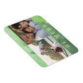 Groen en Goud Abstract Veelvoudige foto Magneet (Rechterzijde)